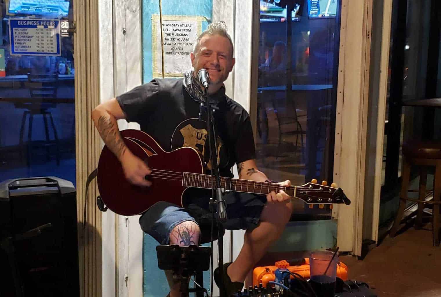 Lane Braden at the Blue Pointe Bar and Grill