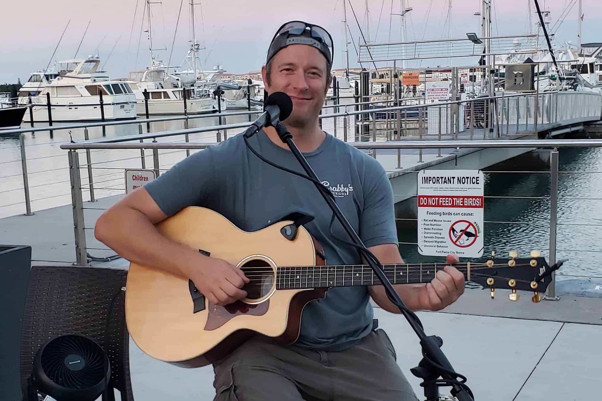 Greg Stetz at the Buccaneer Waterfront Grill